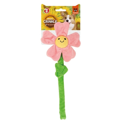 Fofos flor arrugada rosa con tallo de cuerda