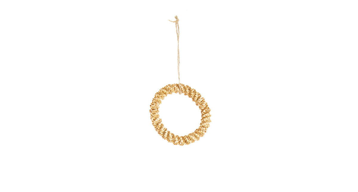 Wreath grass ø12x2cm natural