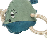 Trixie cuero pez con cuerda