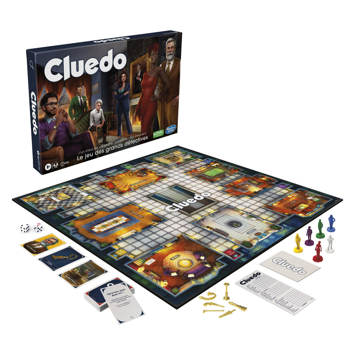 Hasbro Cluedo el clásico juego del crimen.