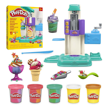 Play-doh juego de helado suave arcoiris - 5 vasijas de barro