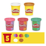Play-doh juego de helado suave arcoiris - 5 vasijas de barro