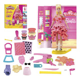 Set de juego de desfile de moda de diseñadora barbie play-doh - plastilina