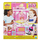 Set de juego de desfile de moda de diseñadora barbie play-doh - plastilina