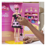Set de juego de desfile de moda de diseñadora barbie play-doh - plastilina