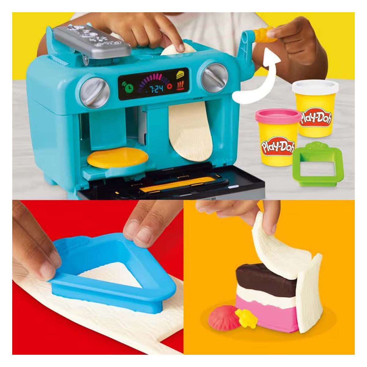 Pastel de capas play-doh - plastilina