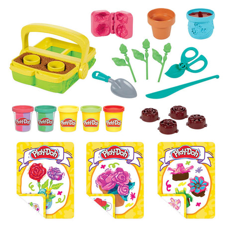 Set de juego de flores florecientes de Play-doh - plastilina - incluye 5 macetas
