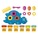 Play-doh dino formas y colores de pie - 6 vasijas de barro