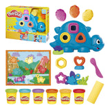Play-doh dino formas y colores de pie - 6 vasijas de barro