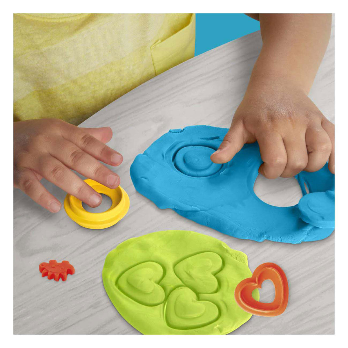 Play-doh dino formas y colores de pie - 6 vasijas de barro
