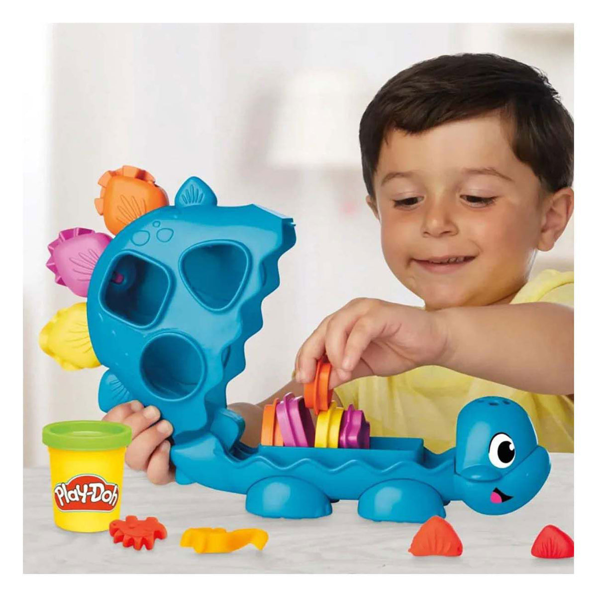 Play-doh dino formas y colores de pie - 6 vasijas de barro