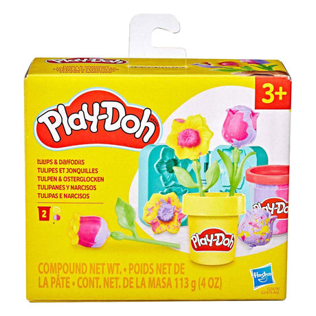 Play-doh tulipán lil flores - 2 vasijas de barro.