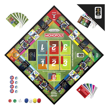 Monopoly Panini Prizm FIFA World Cup - juego de mesa - Francés