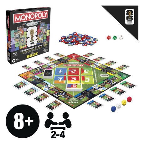 Monopoly Panini Prizm FIFA World Cup - juego de mesa - Francés