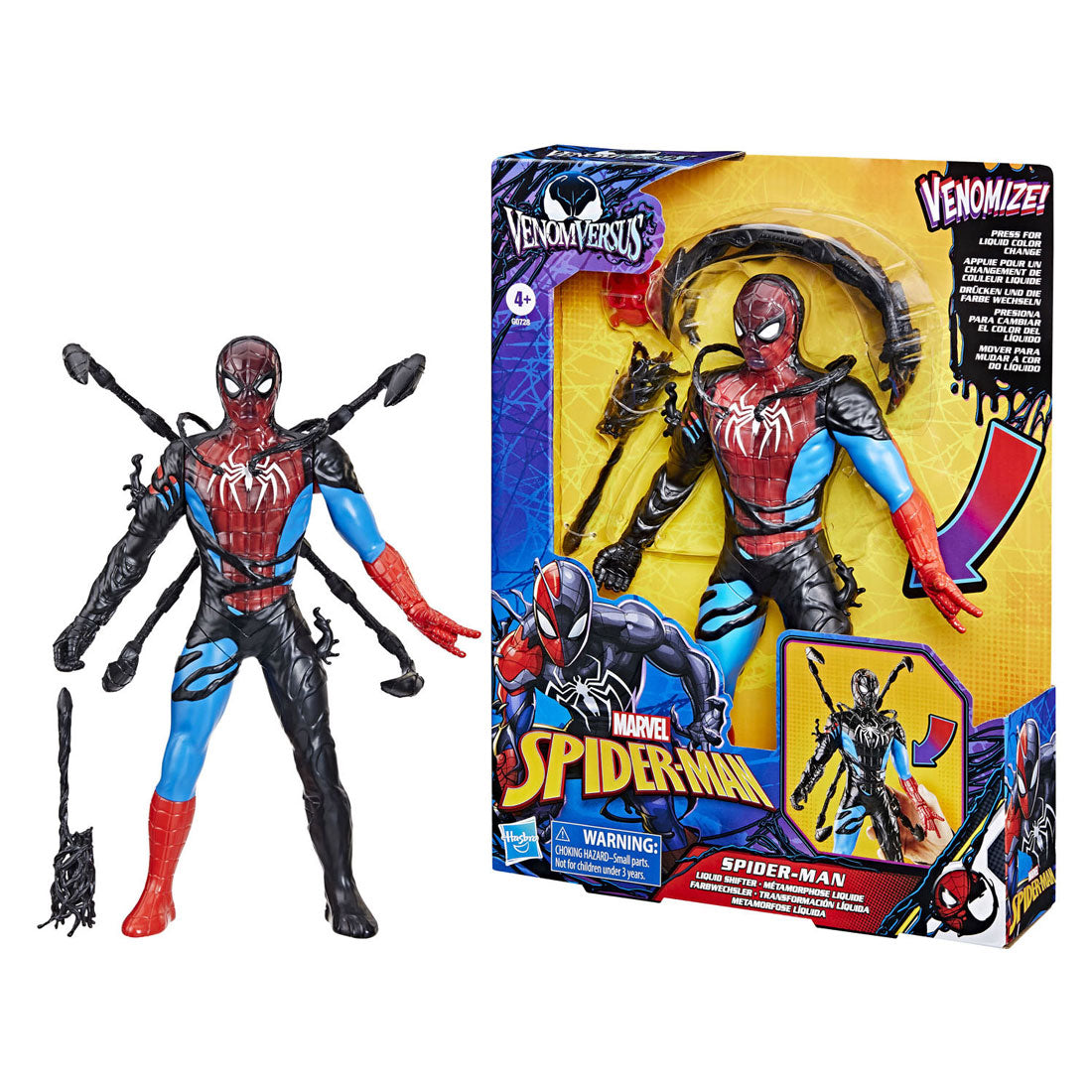 Hasbro spider-man venom vs spider-man - figura de acción