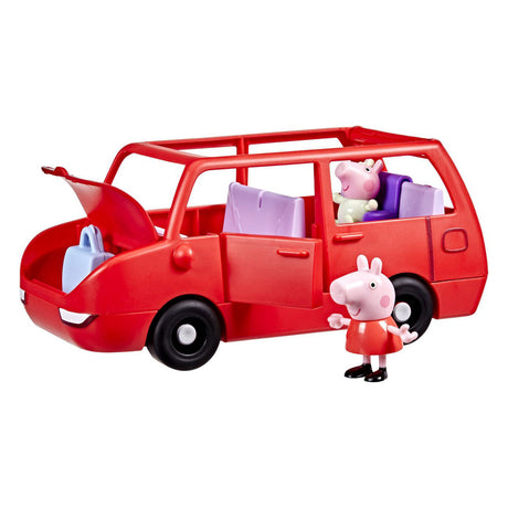 El gran coche familiar de Peppa Pig, incluida la bebé Evie.