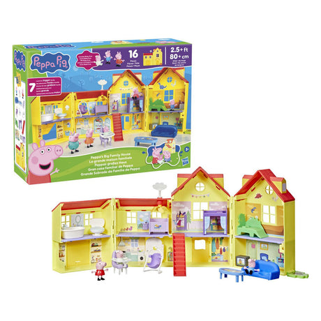 Hasbro peppa pig la gran casa familiar de peppa - 16 piezas.