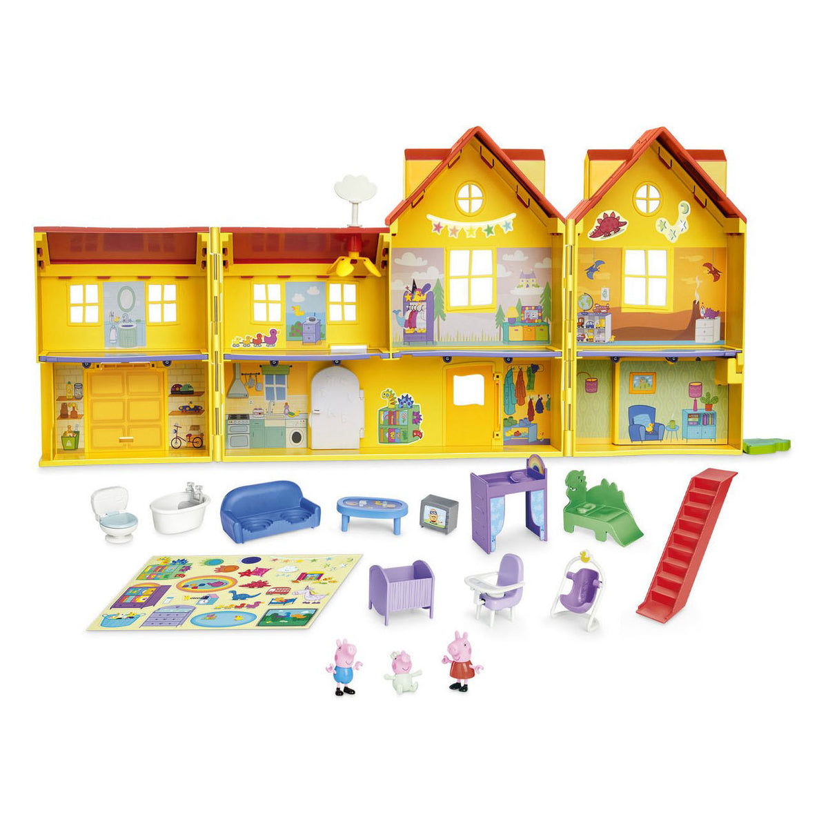 Hasbro peppa pig la gran casa familiar de peppa - 16 piezas.
