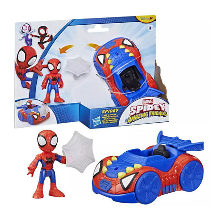 Marvel Spidey con coche de juguete Spider Web Crawler.