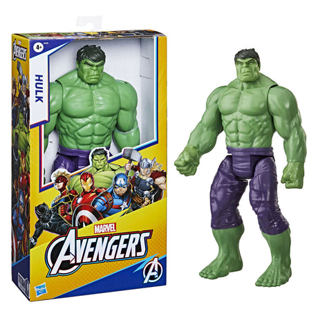 Hasbro marvel avengers titan series hulk jugando figura de lujo - 30cm