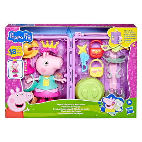 Set de juego de guardarropa peppa pig de hasbro.