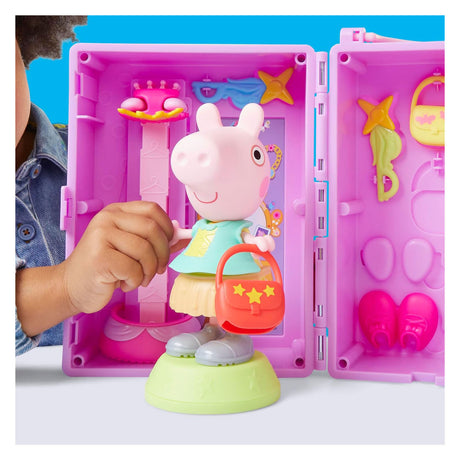 Set de juego de guardarropa peppa pig de hasbro.