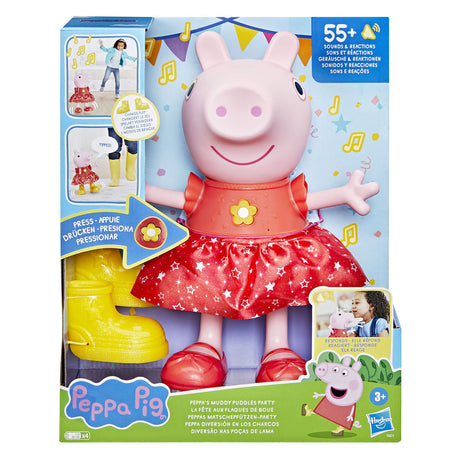 Peppa pig fiesta de los charcos de barro de peppa - muñeca interactiva