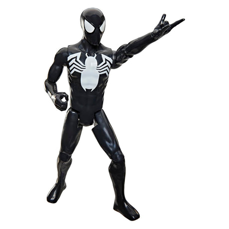 Hasbro marvel spiderman titan series spiderman simbionte jugando figura