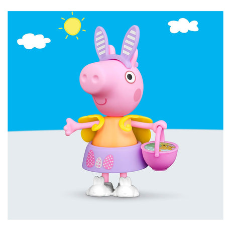 Hasbro vestido de figura de juego de primavera de peppa pig - conjunto de vestir de peppa.