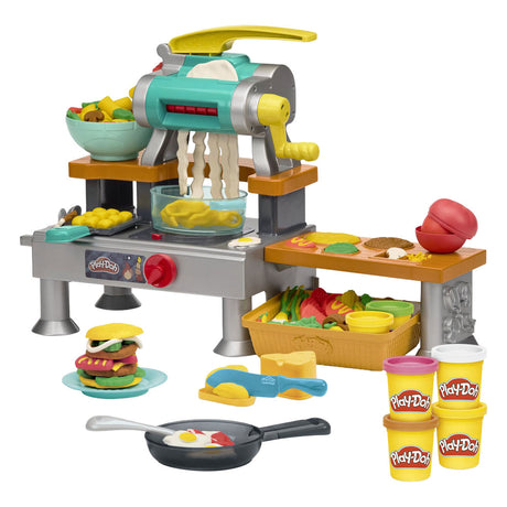 Juego de cocina súper chisporroteante de Play-doh con sonidos de cocina reales