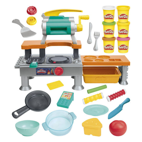 Juego de cocina súper chisporroteante de Play-doh con sonidos de cocina reales