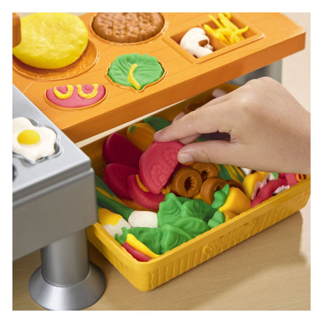 Juego de cocina súper chisporroteante de Play-doh con sonidos de cocina reales