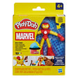 Lanzador explosivo play-doh marvel iron man - 2 vasijas de barro
