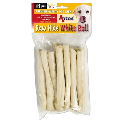 Rollo Antos cuero crudo blanco