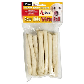 Rollo Antos cuero crudo blanco