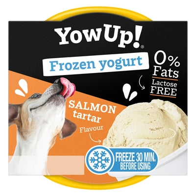 ¡Sí! tartar de salmón con yogur helado