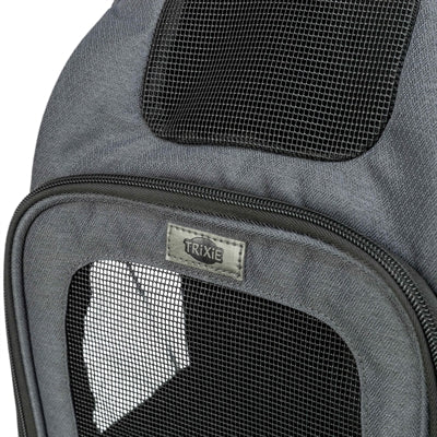Trixie bolso mochila para perros luego gris