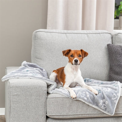 Trixie manta para perros jimmy soft gris claro