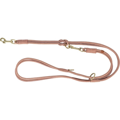 Trixie Correa para perros pura ajustable redonda cuero cosido rosa