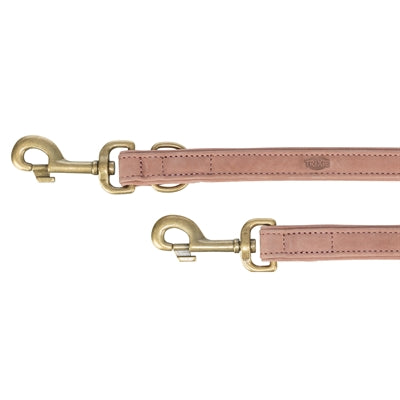 Trixie Correa para perros puro cuero ajustable rosa