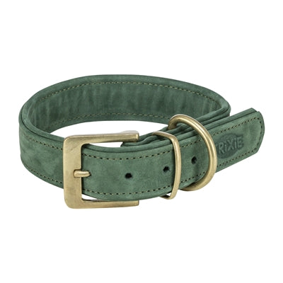 Trixie collar para perros puro cuero verde salvia