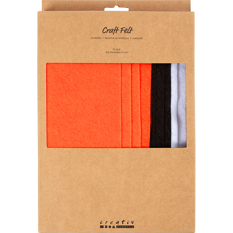 Creativ company hobby fieltro a4 espesor 2mm colores otoñales - 10 uds.