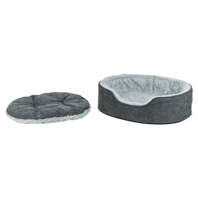 Trixie cama para perros vital lino soft ovalada gris gris claro