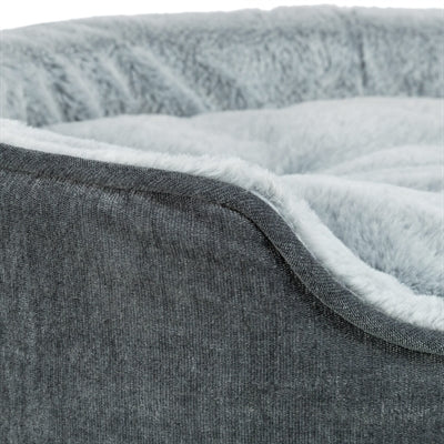 Trixie cama para perros vital lino soft ovalada gris gris claro