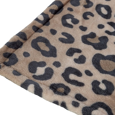 Trixie manta para perros leo peluche suave estampado leopardo marrón