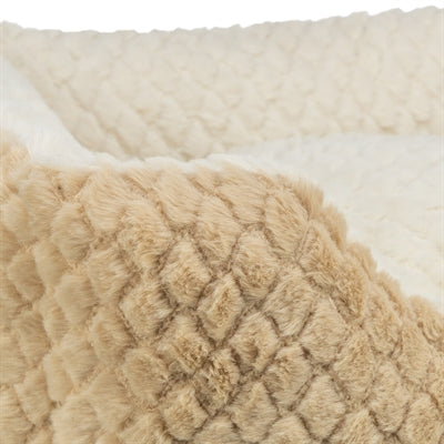 Trixie cama para perros kaline mio angular marrón claro crema