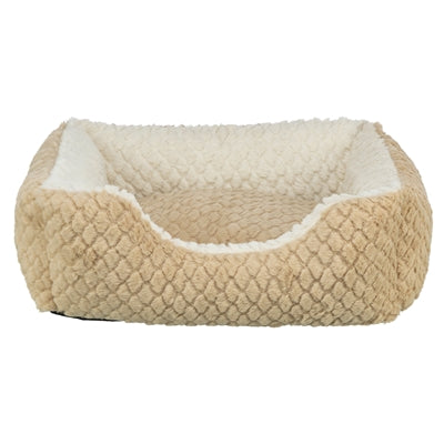 Trixie cama para perros kaline mio angular marrón claro crema