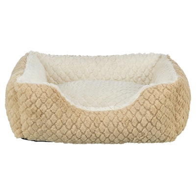 Trixie cama para perros kaline mio angular marrón claro crema