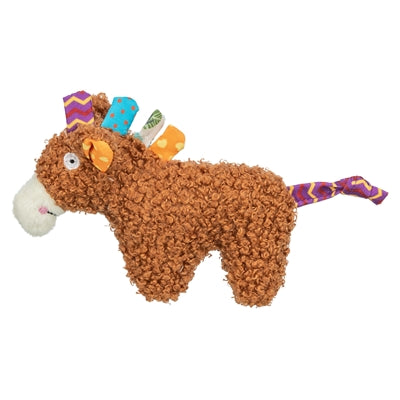 Trixie peluche caballo con hierba gatera marrón