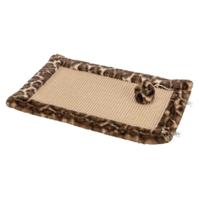 Trixie rascador leo estampado leopardo marrón